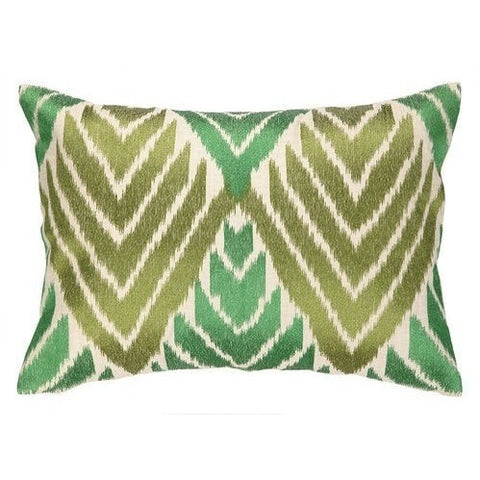 emerald-olive-green-decorative-ikat-pillows