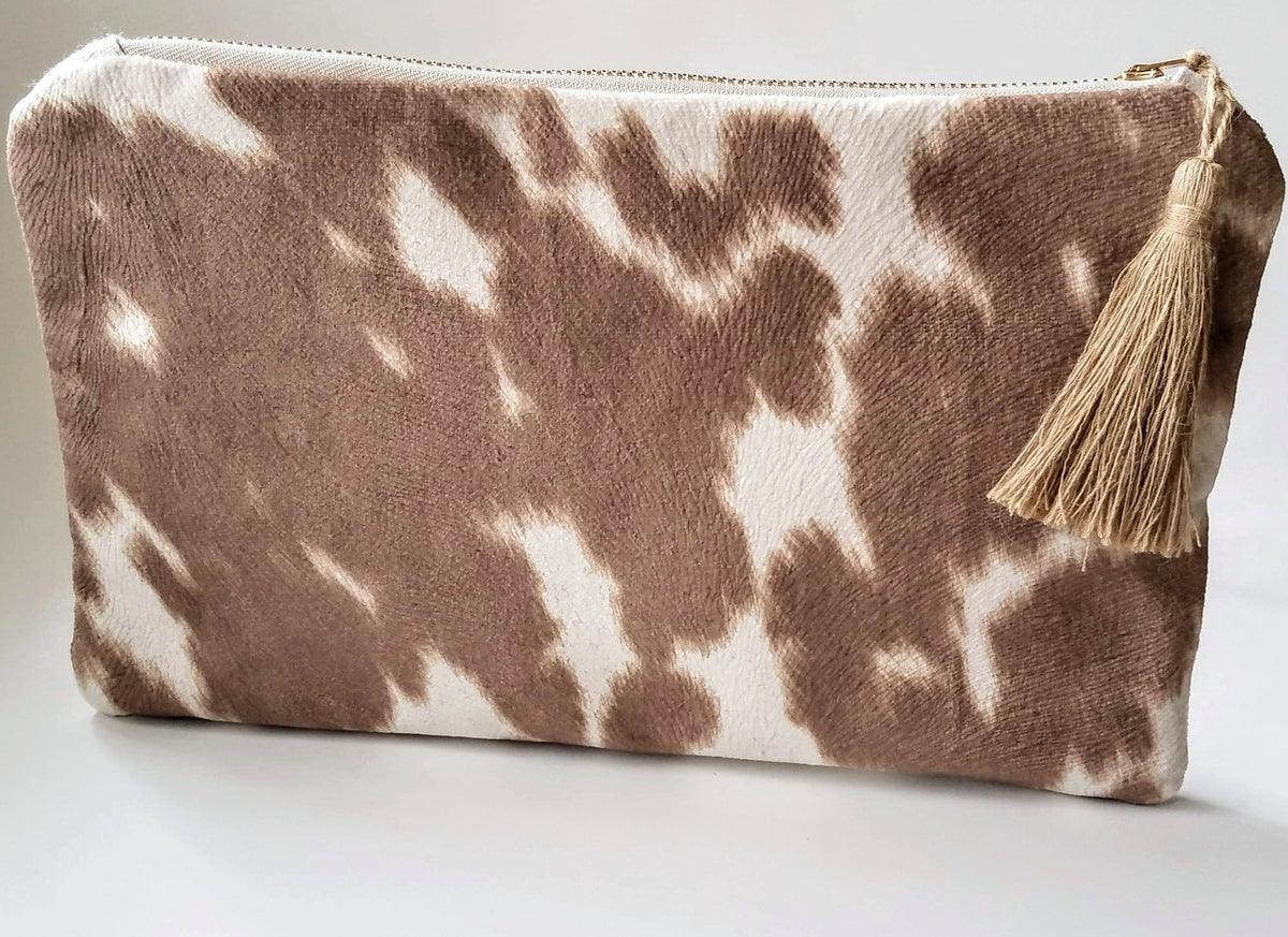 Faux cowhide purse cheap