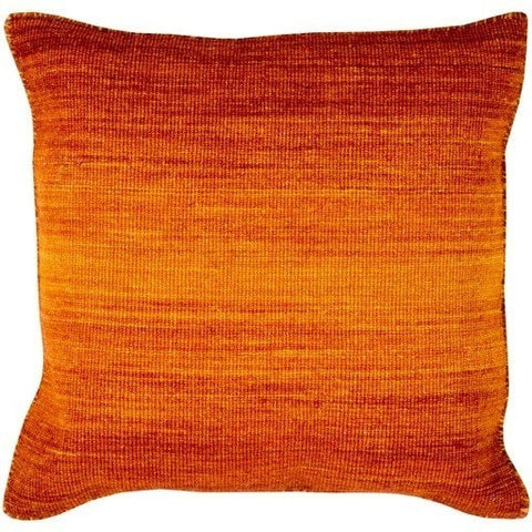 Orange Ombre Carpet Throw Pillow